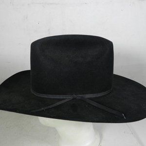 BAILEY XXXX Beaver Black 4X Western Cowboy Hat Size 7 1/8 (57) Made in USA
